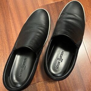 Louis Vuitton Black Slip-On Loafers